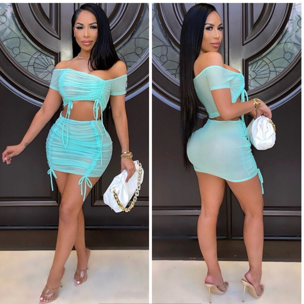 Sheer Skirt Set